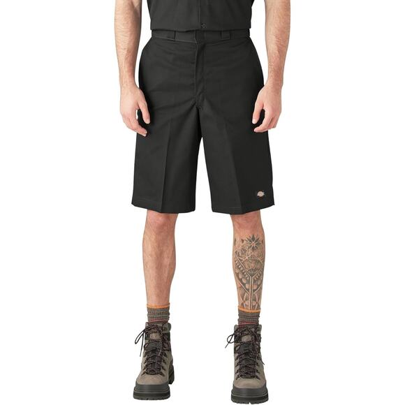 Dickies Men’s 13-Inch Loose Fit Work Shorts, Durable Outdoor Uniform, Black, 42 - Picture 1 of 4